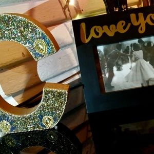 I Walk The Line home decor with a golden twist. Will separate, just ask.